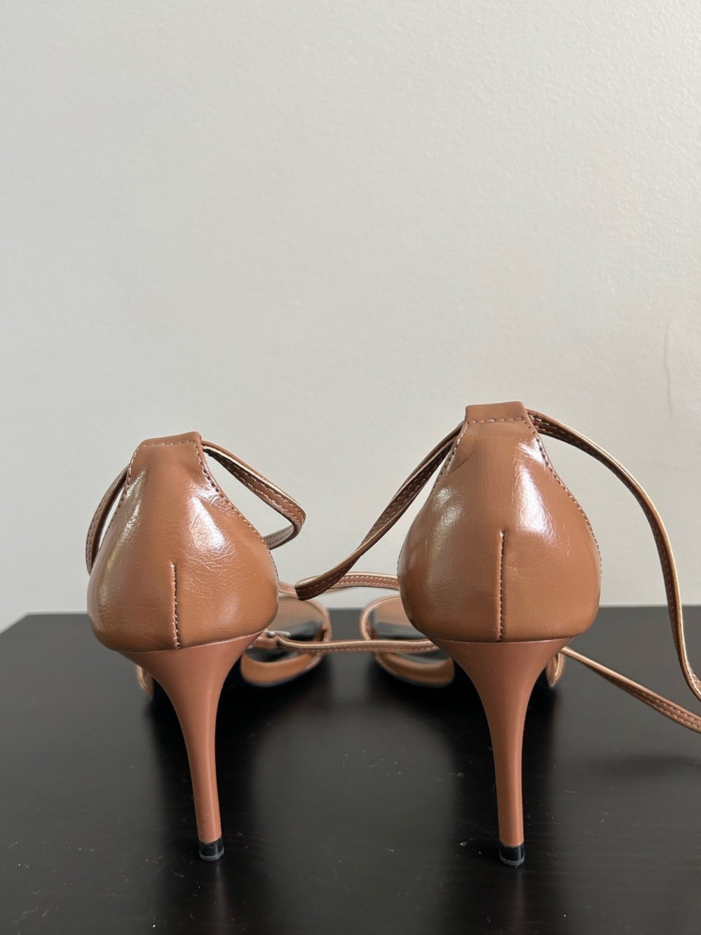 Zara Brown Square-Toe Heel Sandals, Size 39. - Picture 5 of 14